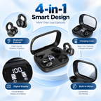Q10 4-in-1 Bluetooth Earbuds-Dual Wearing Style