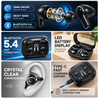 Q10 4-in-1 Bluetooth Earbuds-Dual Wearing Style