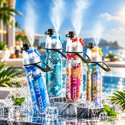 Spray Cool Sports Water Bottle