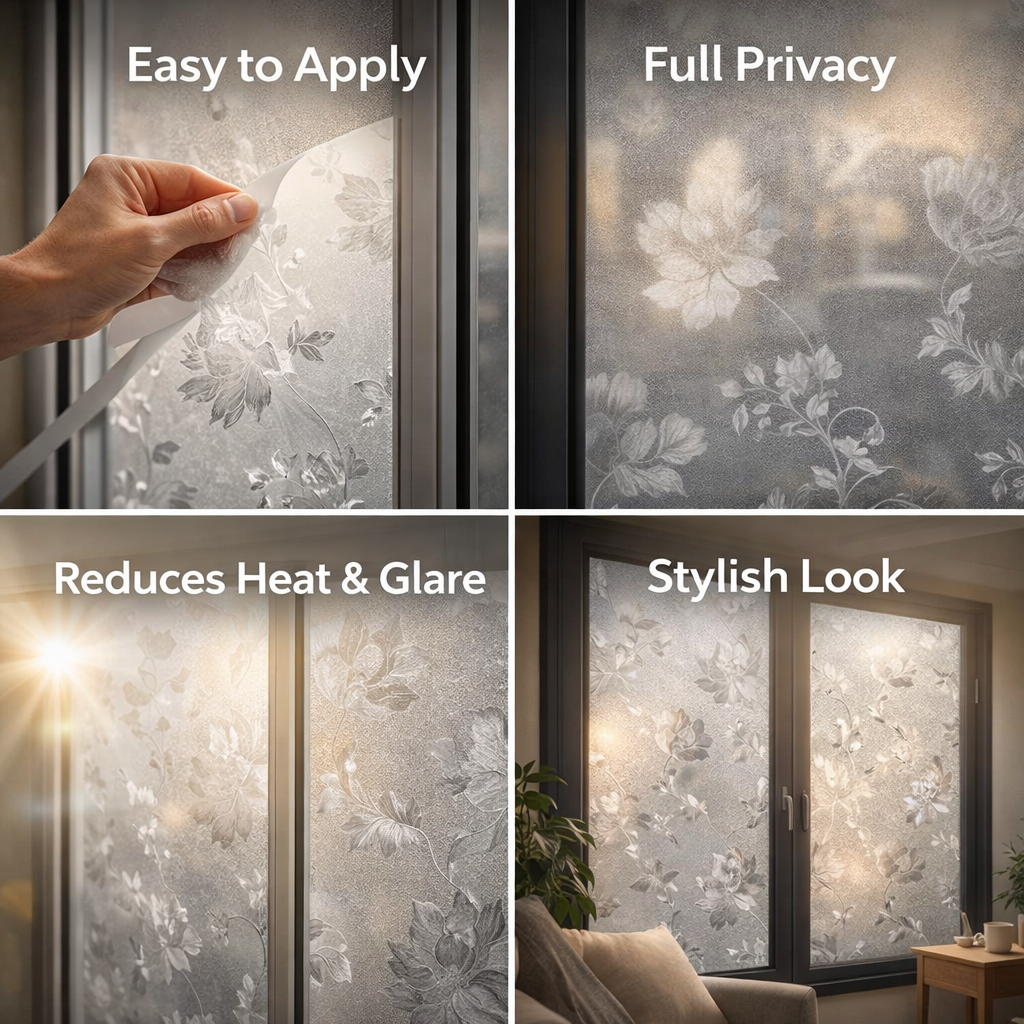 Frosted Anti-Peep Electrostatic Window Sticker