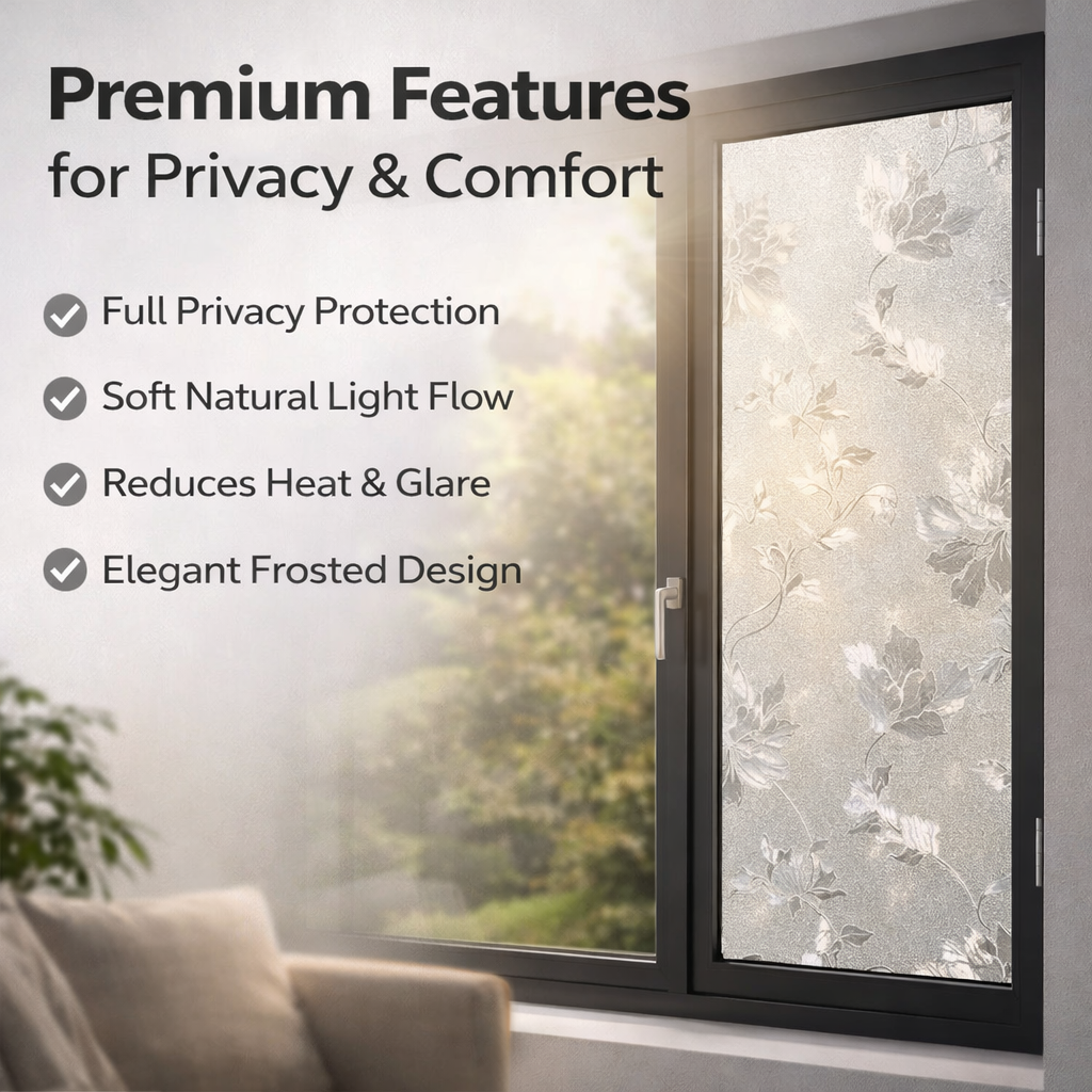 Frosted Anti-Peep Electrostatic Window Sticker
