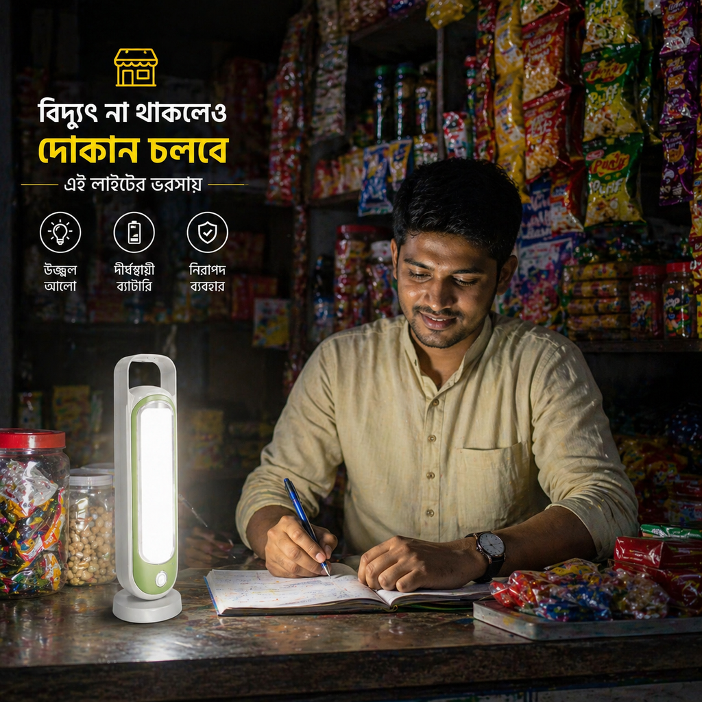 Portable Rechargeable Emergency LED Lantern Light