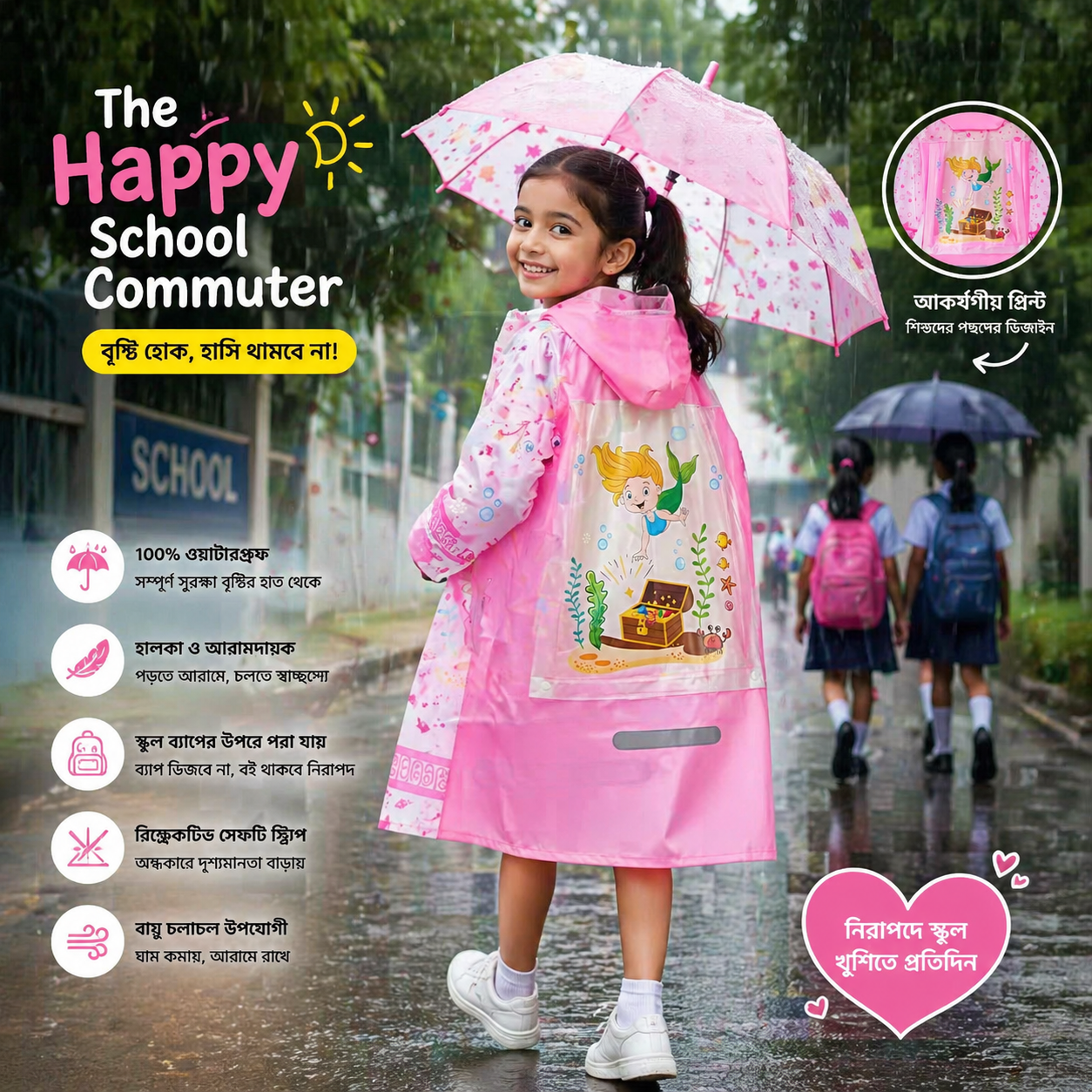 KIDS Waterproof Raincoat
