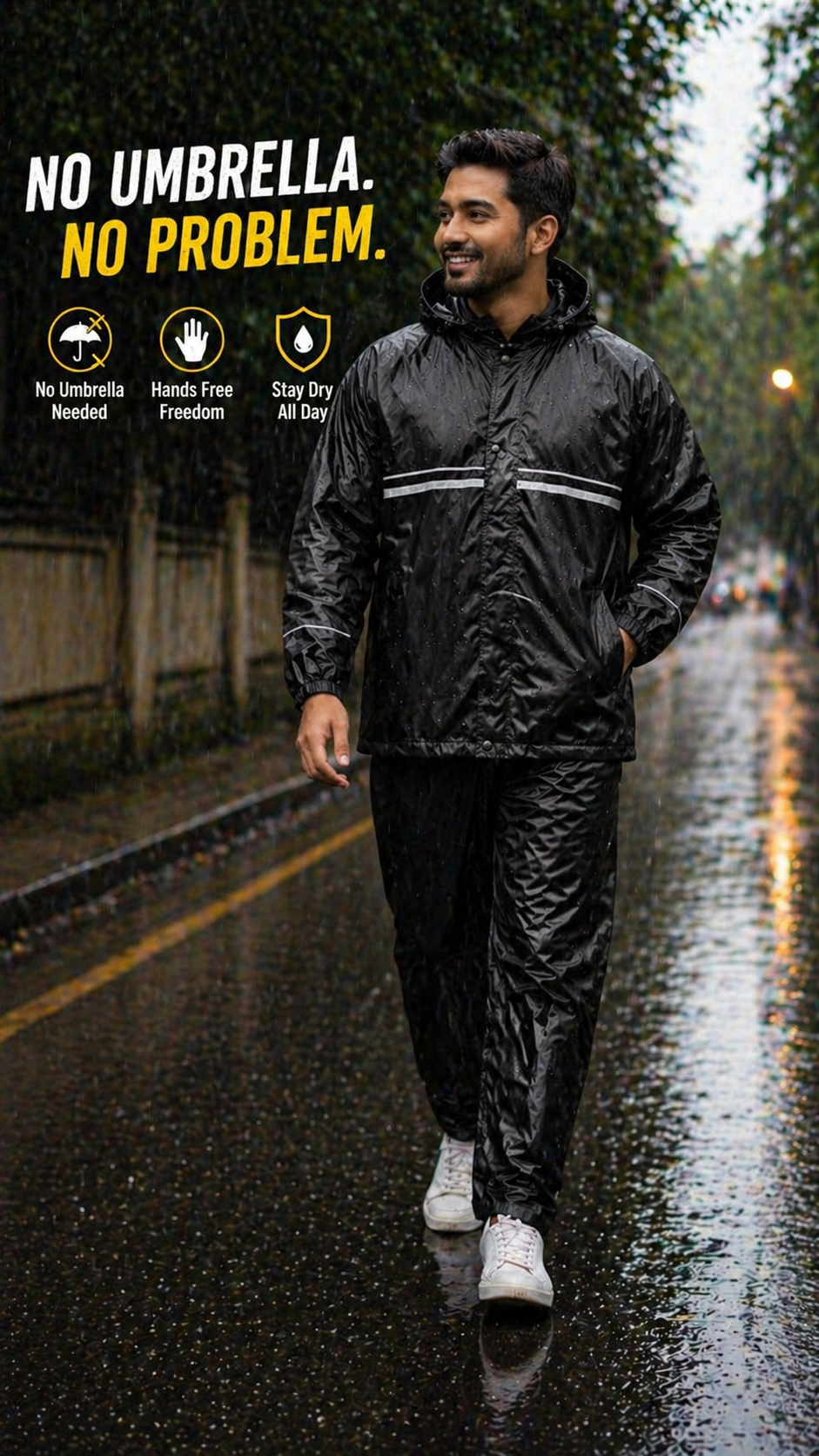 RainMaster Waterproof Jacket Set (L)
