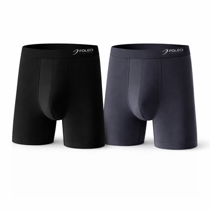 Breathable Anti-Chafing Men’s Boxer Briefs Long Fit (Set of 2)