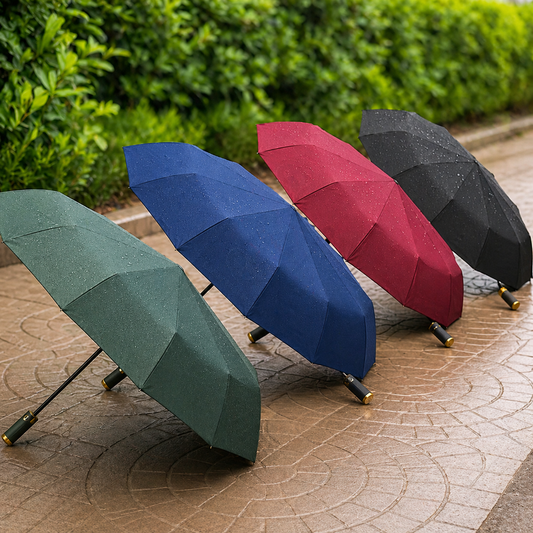 Strong Windproof 16 Ribs Auto Umbrella