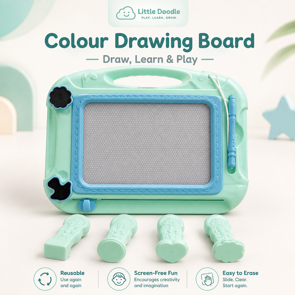 Kids Colour Magnetic Drawing Board