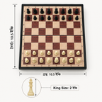 2-in-1 Magnetic Chess & Checkers Set