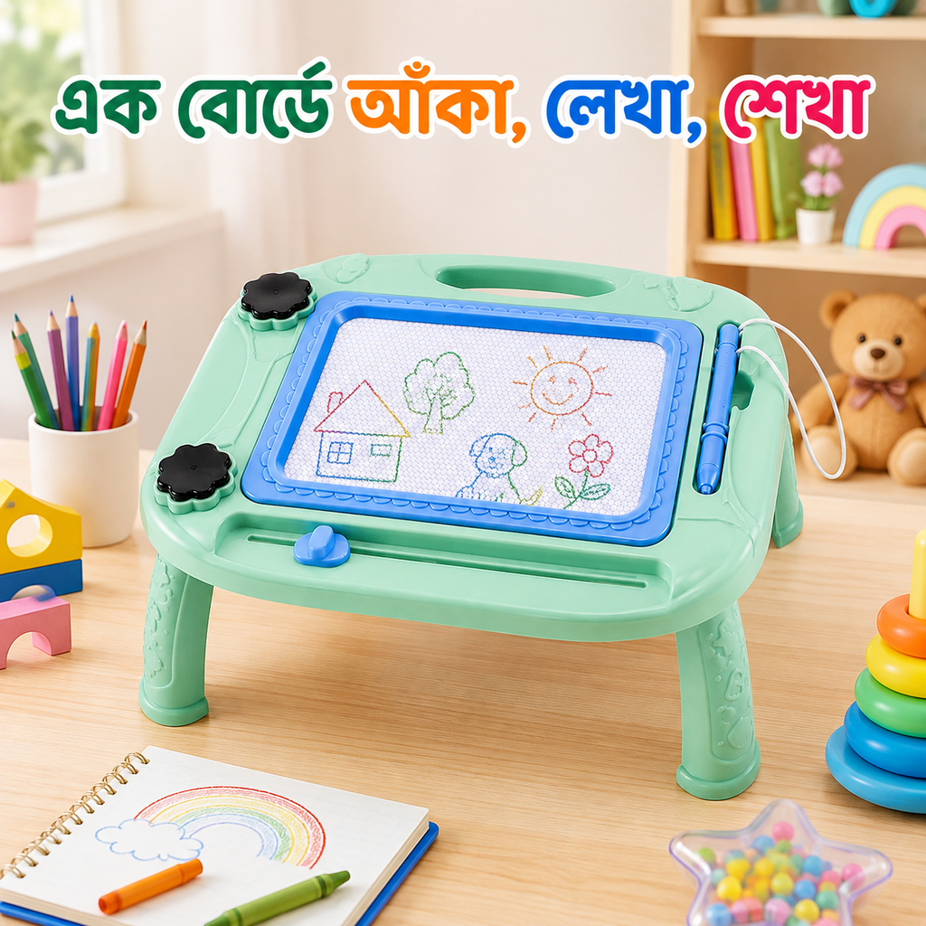 Kids Colour Magnetic Drawing Board