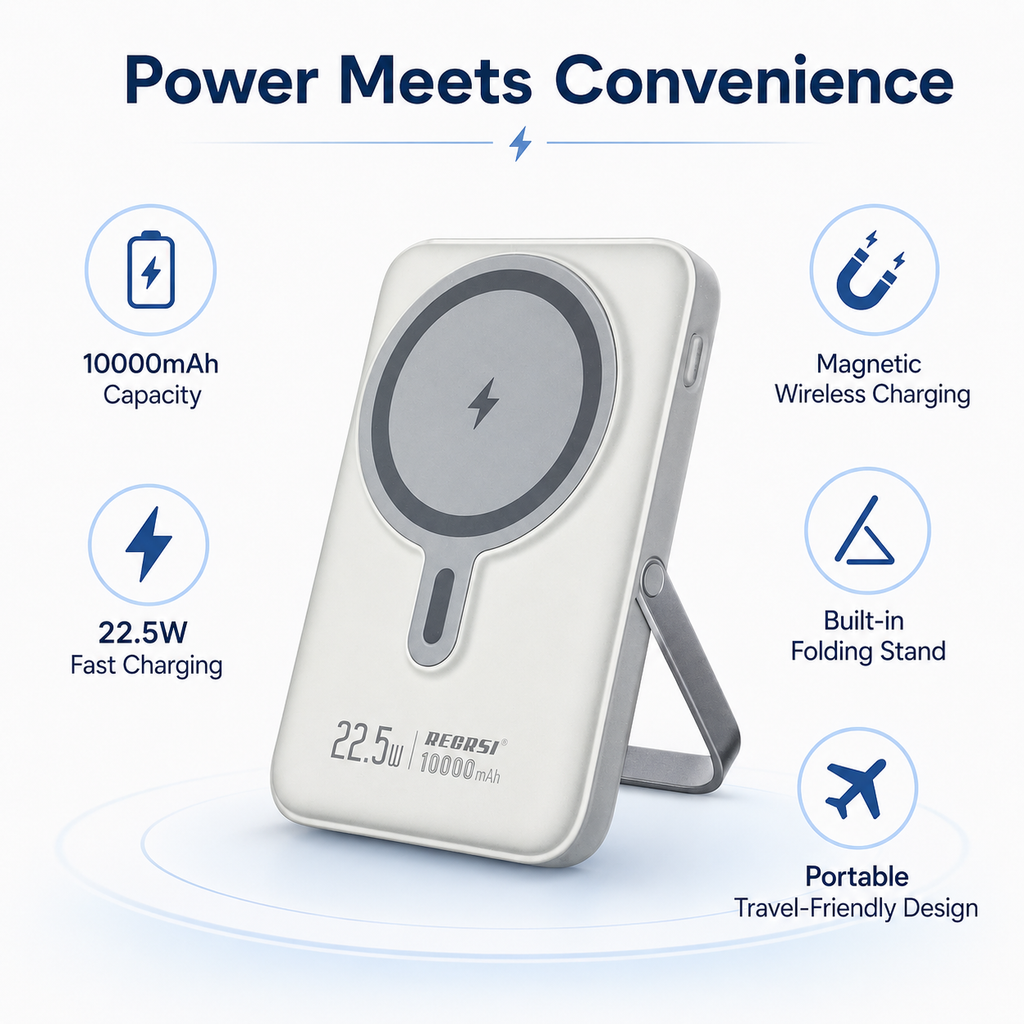 RECRSI Magnetic Power Bank 10000Mah
