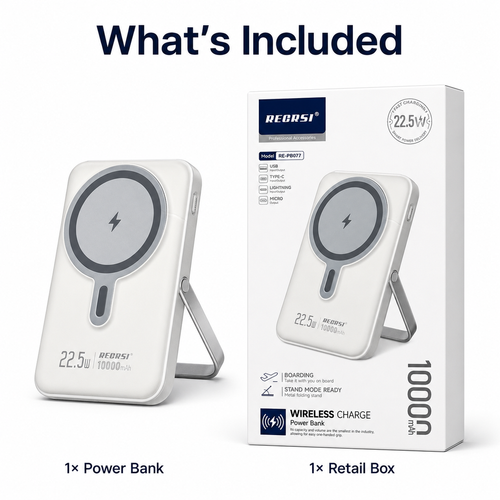 RECRSI Magnetic Power Bank 10000Mah