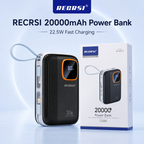 RECRSI Fast Charging Power Bank 20000mAh