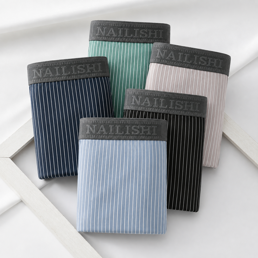 Men's Breathable Striped Premium Boxer ( Set Of 03 )