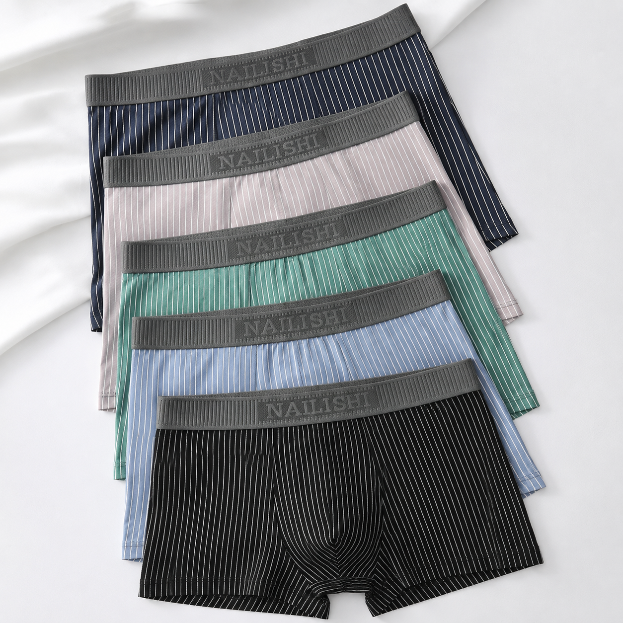 Men's Breathable Striped Premium Boxer ( Set Of 03 )