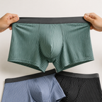Men's Breathable Striped Premium Boxer ( Set Of 03 )