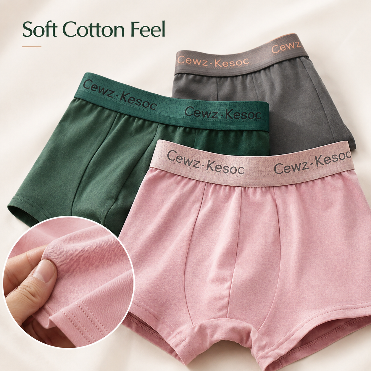 FlexComfort Premium Cotton Underwear  ( Set of 3 )