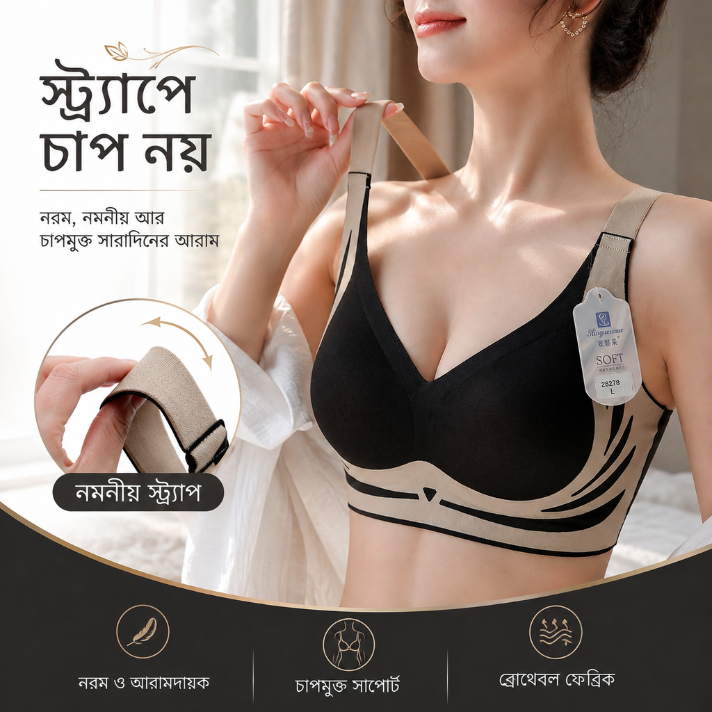 Soft Lift Seamless Comfort Support Bra ( 1 Pcs )