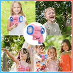 Kids Automatic Bubble Gun Toy with LED Light