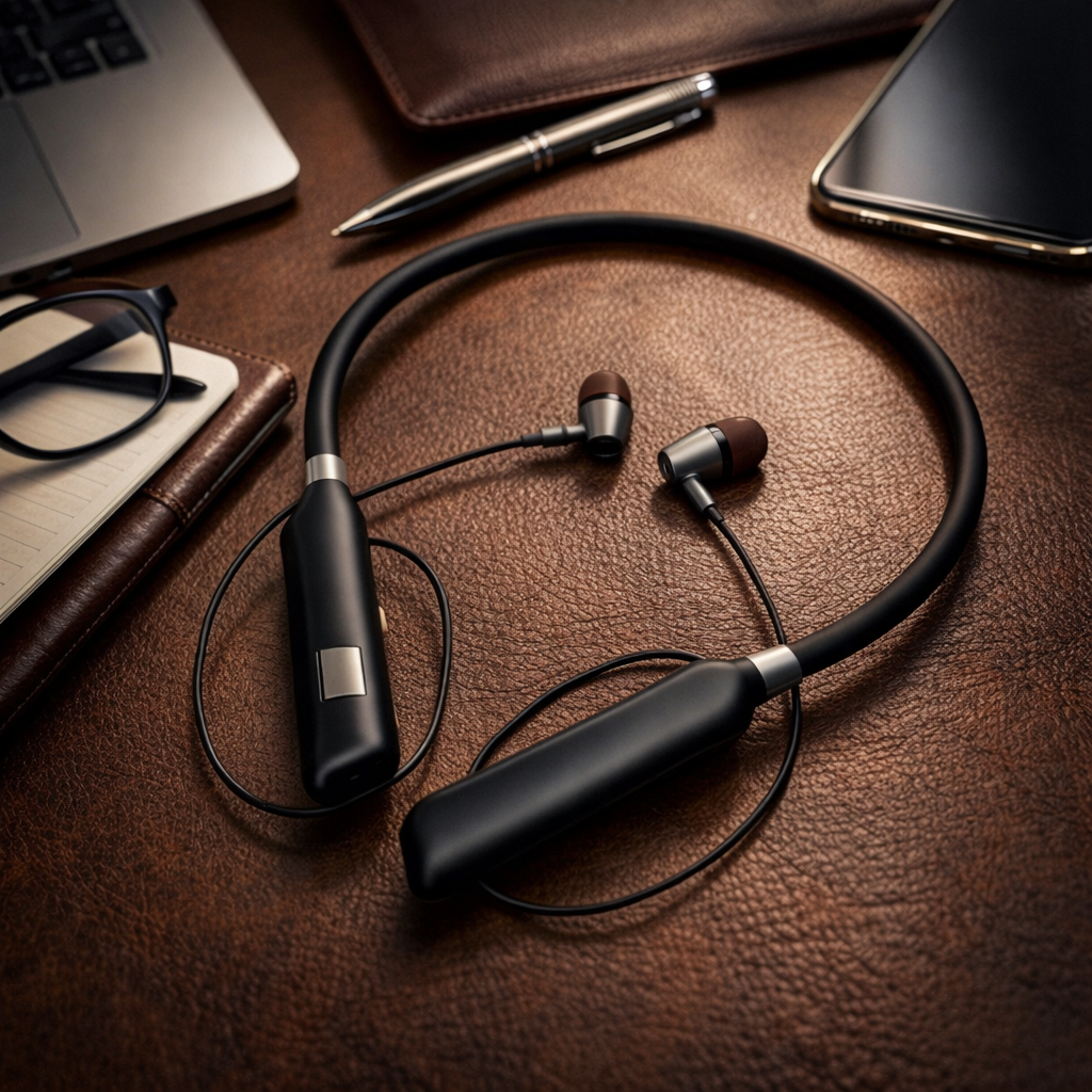 Pro Sound Long Battery Neckband Earphones