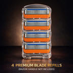 Travel Friendly Five Layer Blade Grip Shaving Razor