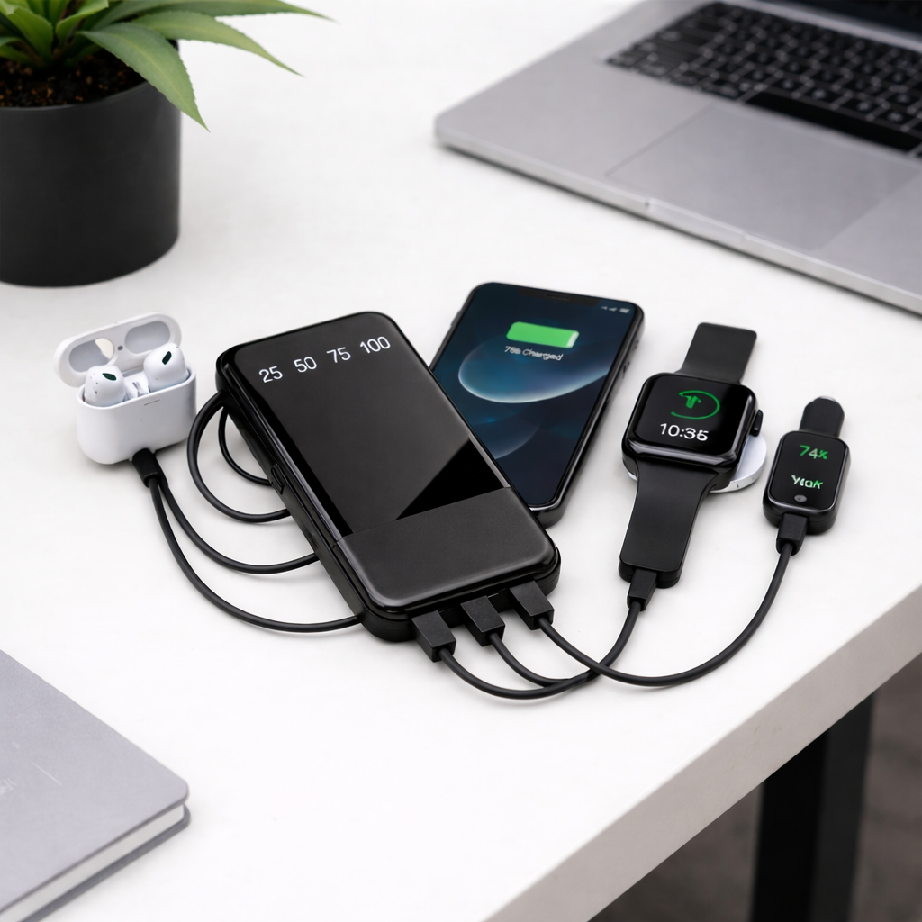 10000mAh Ultra Slim Digital Display Power Bank