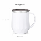 400ml Nordic Insulated Coffee Mug with Handle Lid