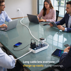Maxline 3 Socket & 4 USB With Lightning Port Fast Charging Multiplug