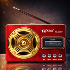 Classic FM Radio with LED Light and Wireless Music Support