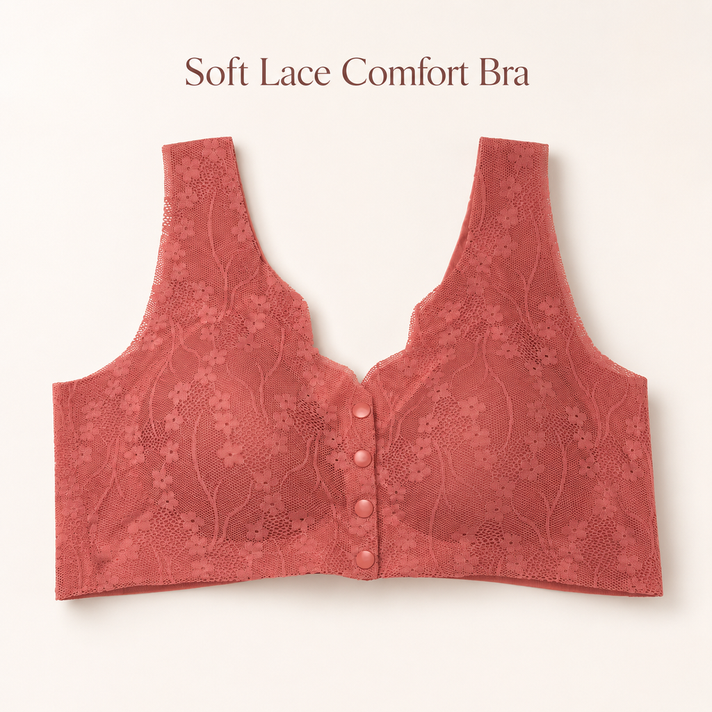 Korean Style Front Button Seamless Comfort Bra ( Set of 2)