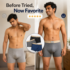 Soft Breathable Ice Silk Boxer  ( Set of 3 )
