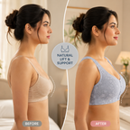 Korean Style Front Button Seamless Comfort Bra ( Set of 2)