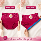 Elegant Floral Soft Fit Panty ( Set of 3 ) Free Size
