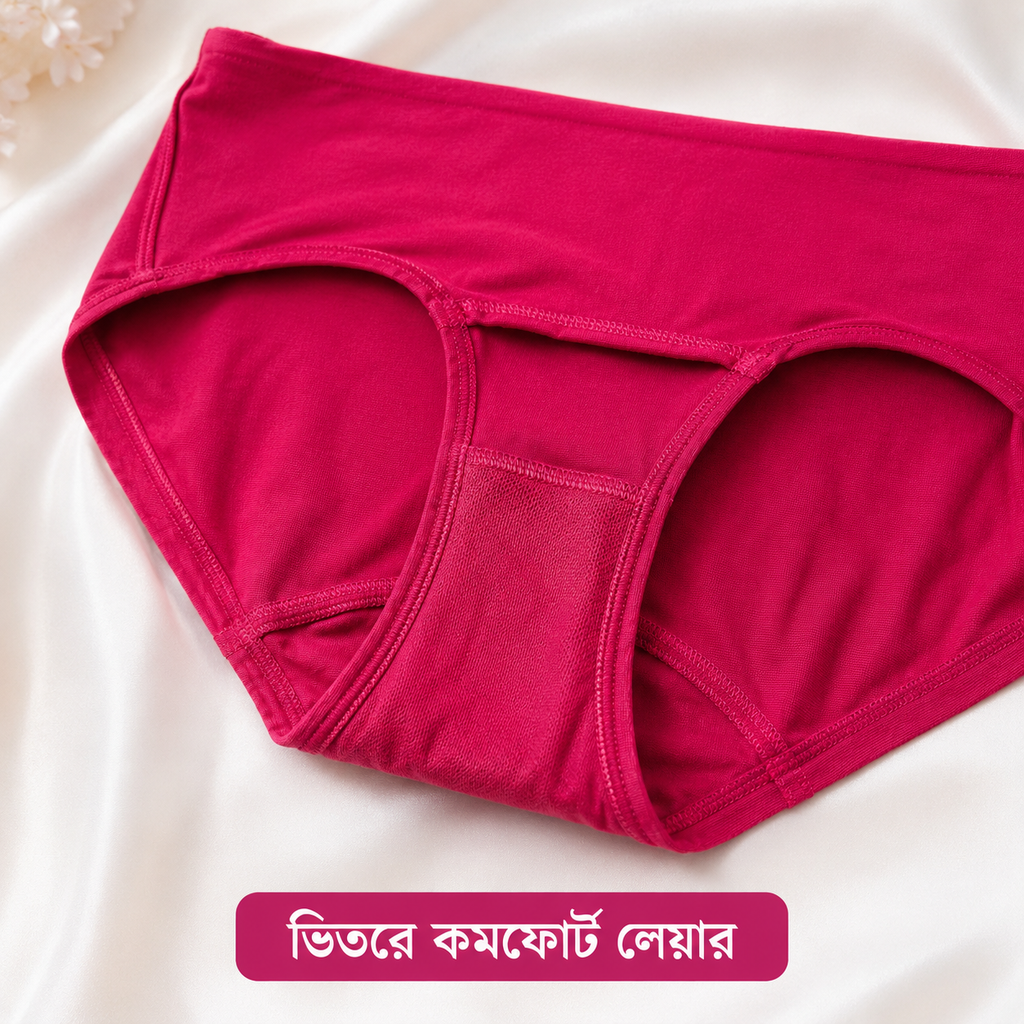 Elegant Floral Soft Fit Panty ( Set of 3 ) Free Size