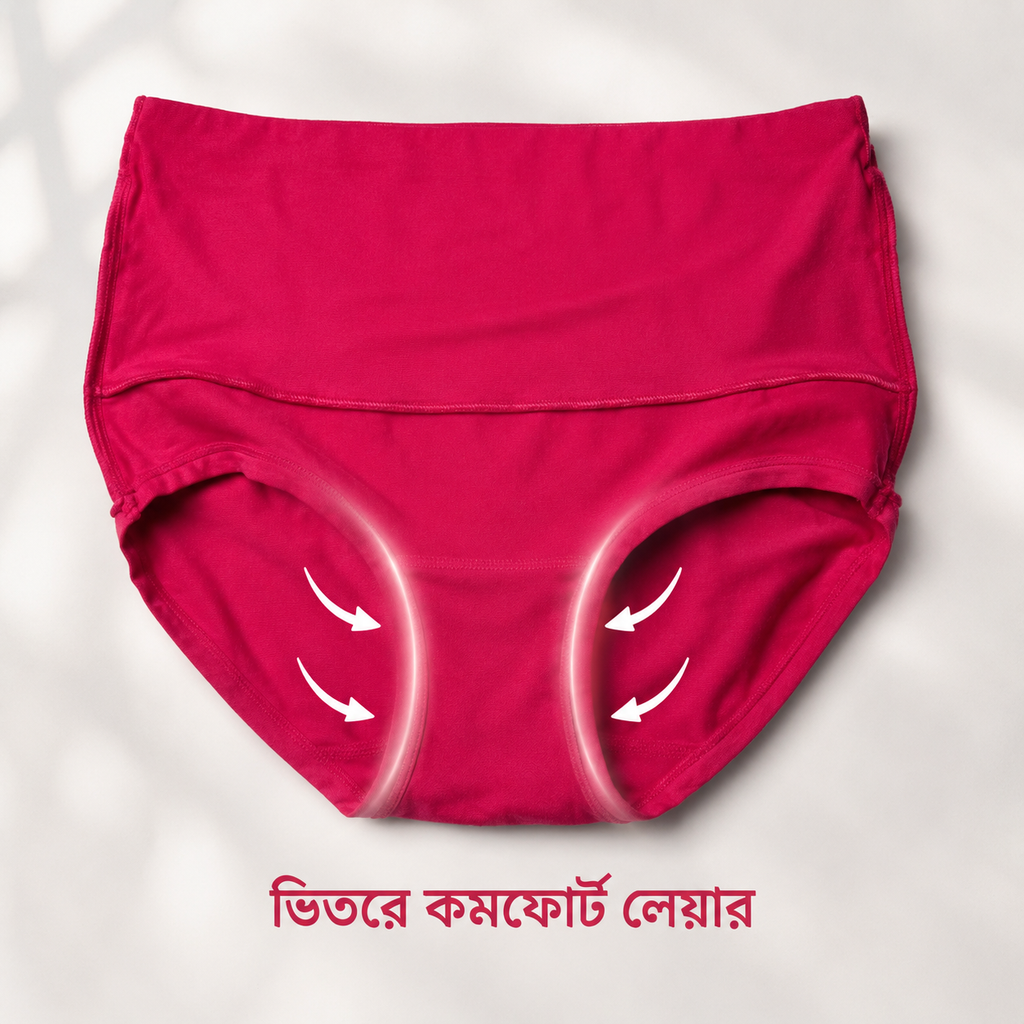 Elegant Floral Soft Fit Panty ( Set of 3 ) Free Size