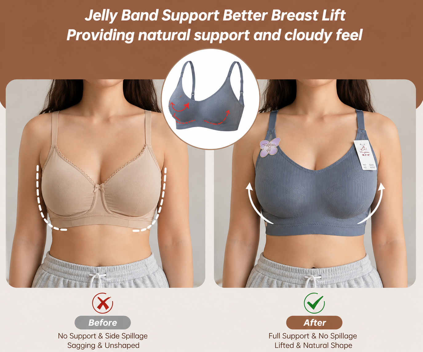 Luxury Floral Comfort Bra ( Set of 3 )