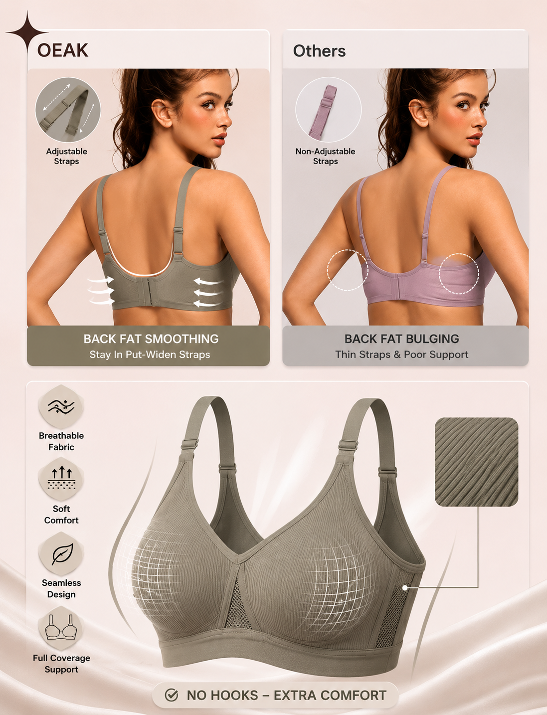 PureComfort Mesh Support Bra ( Set of 3 )