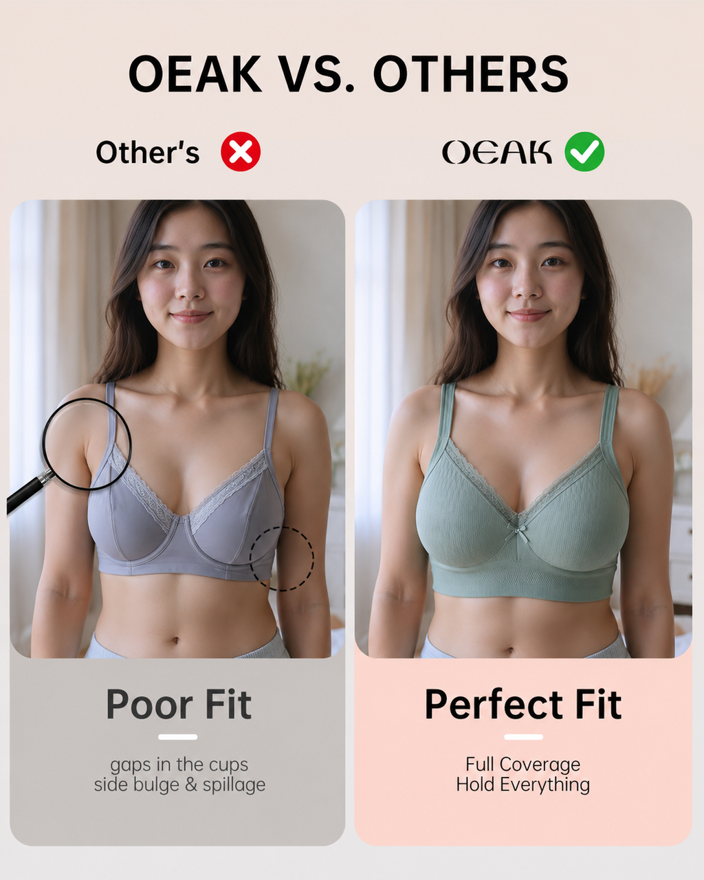 Luxury Wireless Everyday Comfort Bra ( Set of 2 )