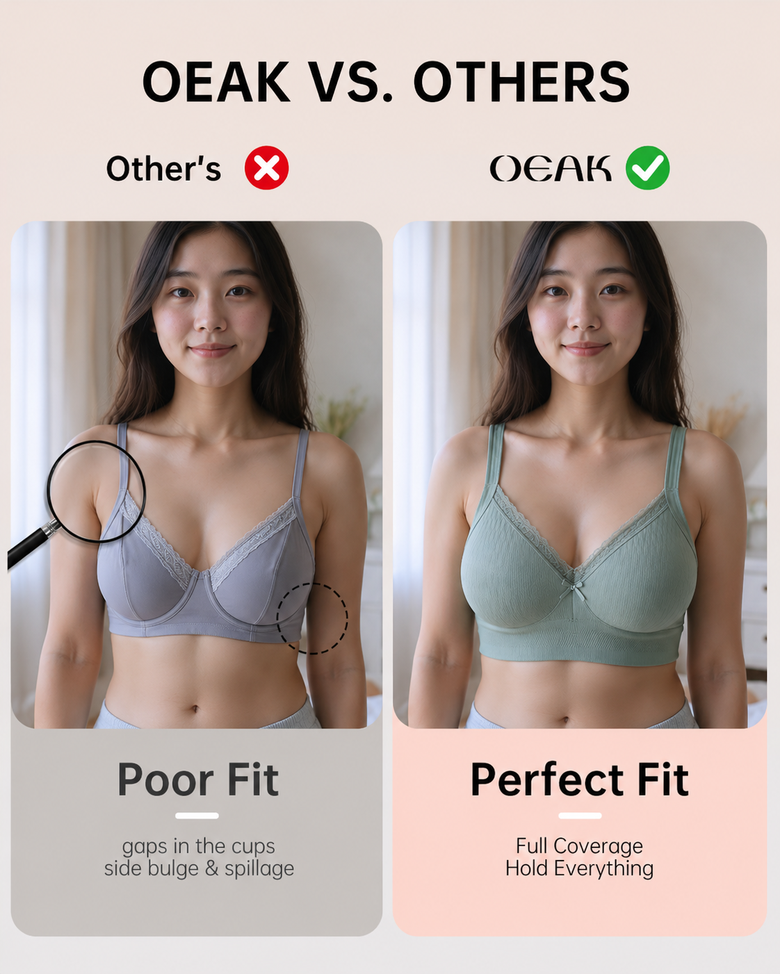 Luxury Wireless Everyday Comfort Bra ( Set of 2 )