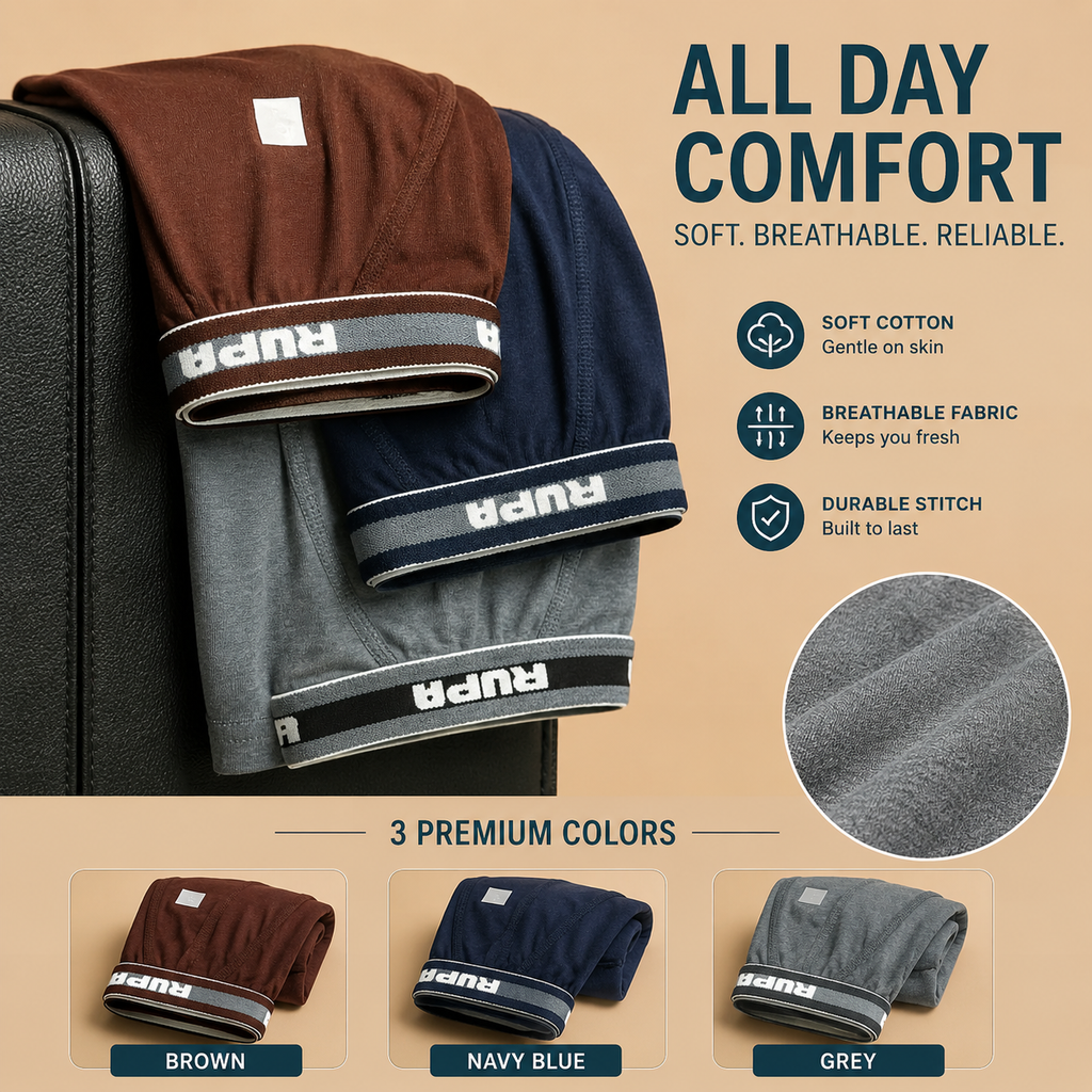 SoftFit Cotton Men's Brief ( Set of 3 )