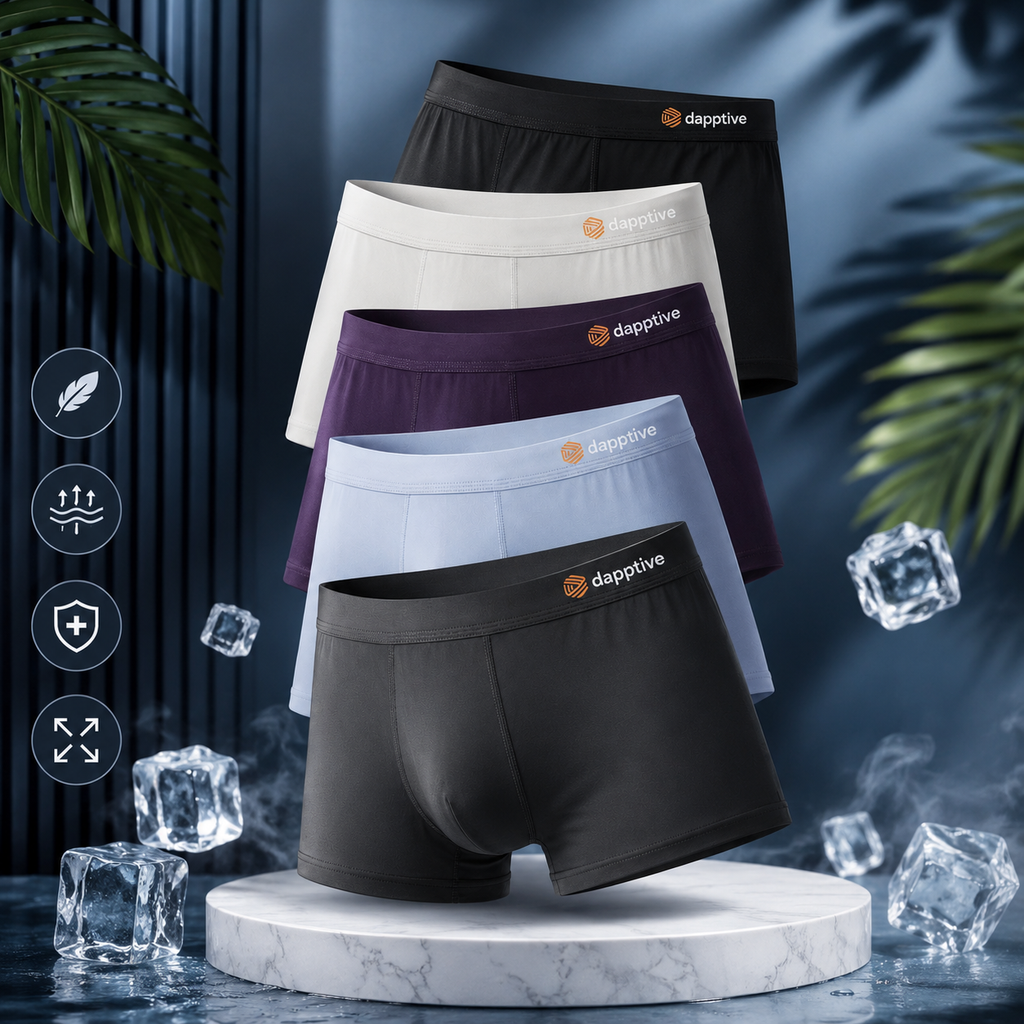 Men’s Luxury Ice Silk Underwear Combo ( set of 05)