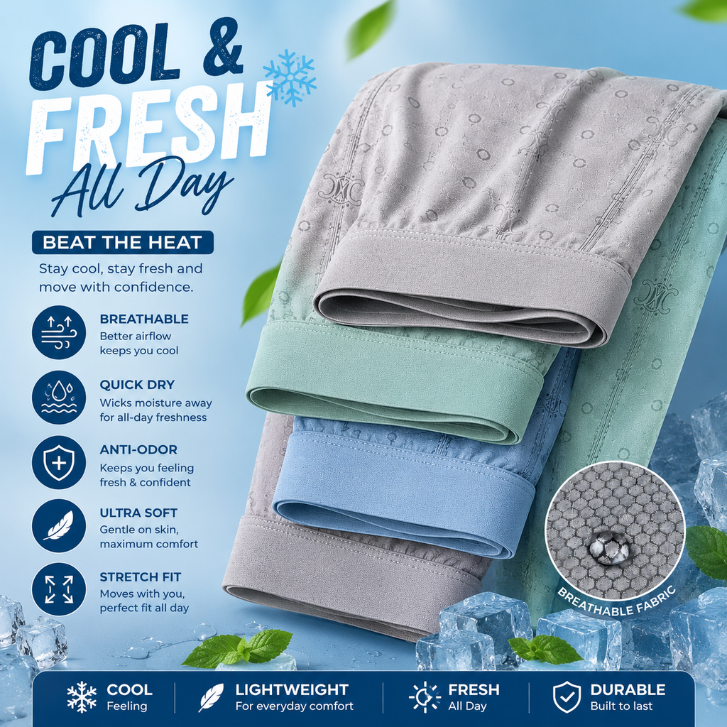 CoolGuard Breathable Boxer Briefs ( Set of 4 )