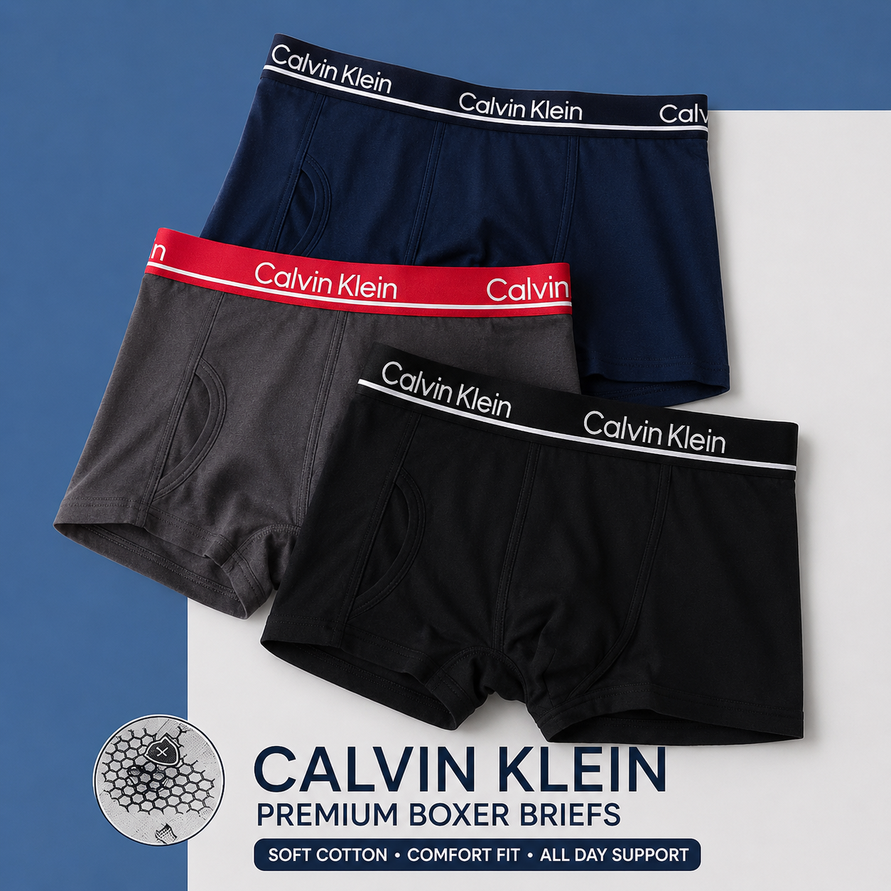 Premium Stretch Cotton Men’s Underwear ( set of 03)