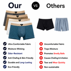 Men's Ice Silk net pattern Premium Boxer ( Set of 04 )