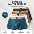 Men's Ice Silk net pattern Premium Boxer ( Set of 04 )