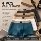 Men's Ice Silk net pattern Premium Boxer ( Set of 04 )