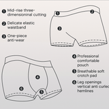 Inner Crotch Comfort Fit Sports Boxer( set of 04)