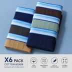 Soft Breathable Cotton Trunk Boxers ( Set of 6 )