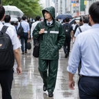 Premium Rubber Waterproof Rain Suit (XXL)