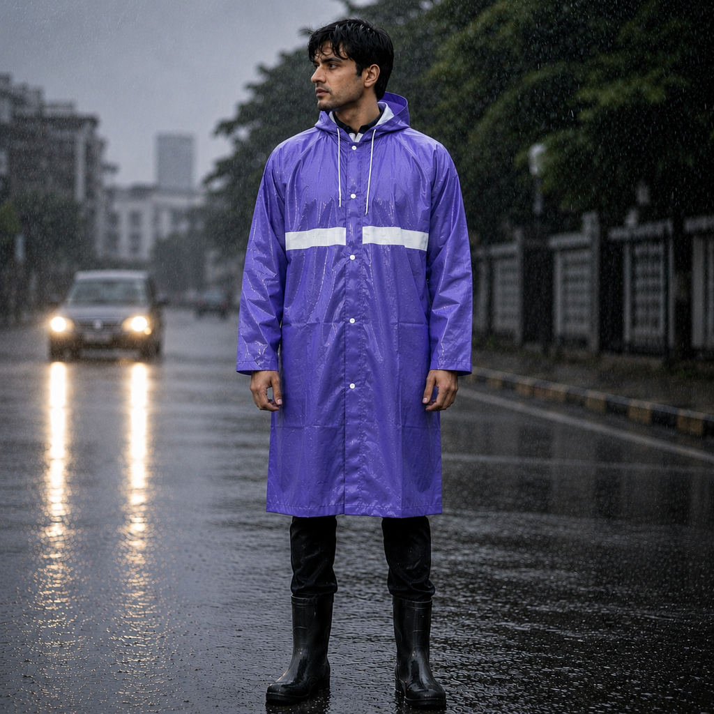 Long Fit Premium  Rubber Raincoat