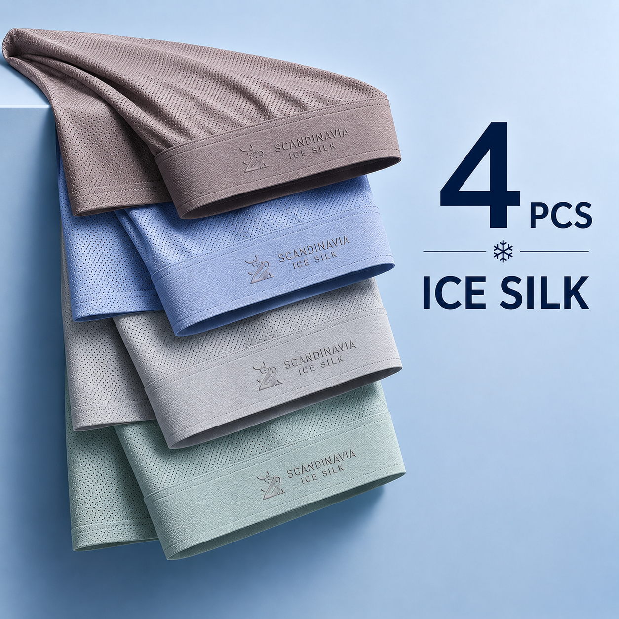 Premium Luxury Ice Silk Comfort Men’s Underwear (Set of 4)